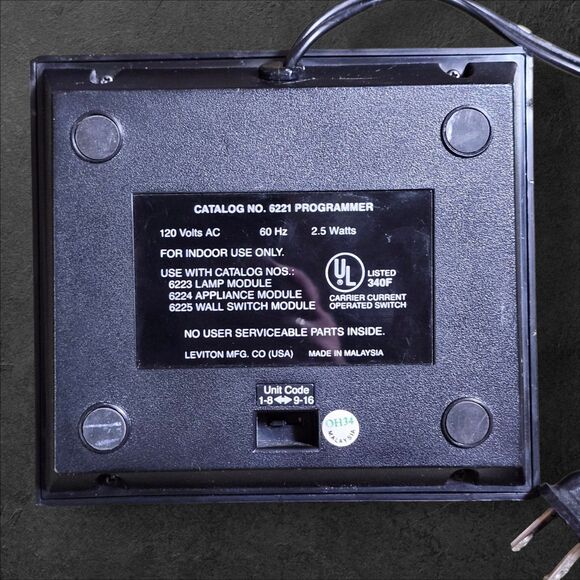 Vintage Leviton Central Control System 6221 Clock Programmer 1980s Woodgrain - Picture 7 of 10